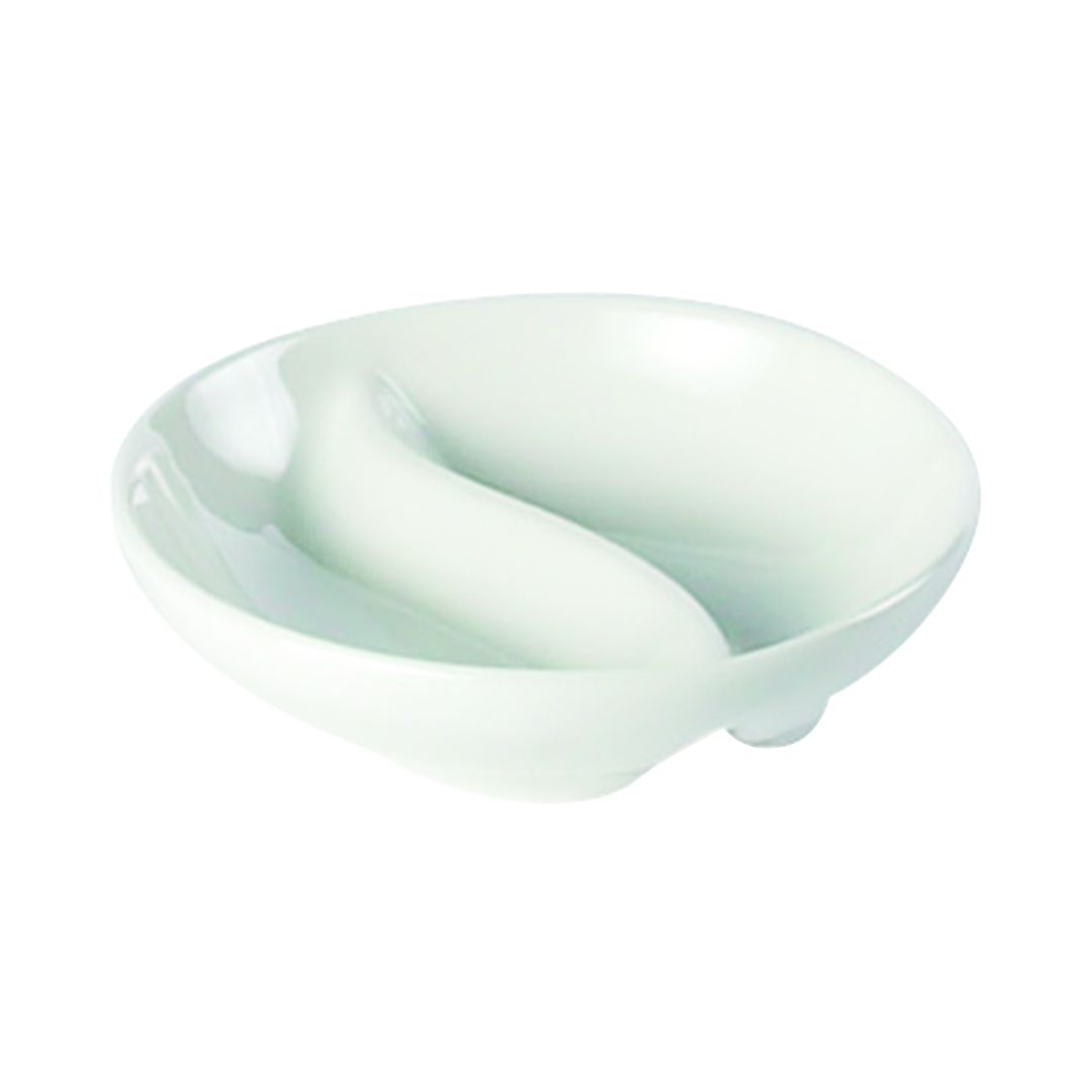 CHILLI DISH DIVIDED 9CM/3.5" (X5334) PK 12