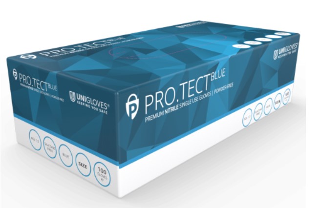 Pro tect Blue Nitrile Glove PK 100 Size XL