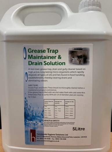GREASE TRAP DRAIN CLEANER LIQUID 5 LITRE
