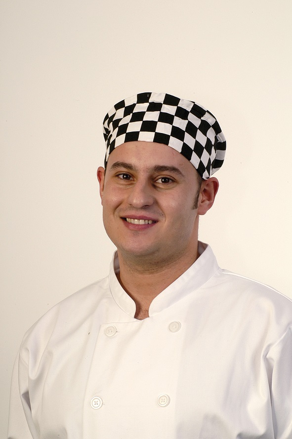 SKULL CAP LRG BLACK/WHT CHECK