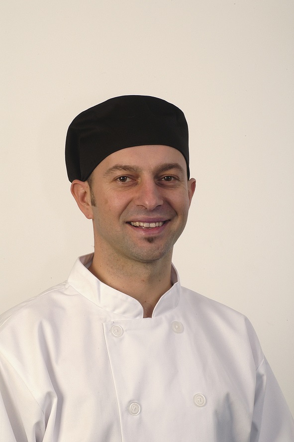 SKULL CAP BLACK WITH NET TOP
