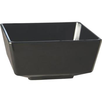MELAMINE BLACK SQUARE BOWL 12.5CM PK 1