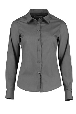 LADIES L/S SHIRT GREY SIZE 16