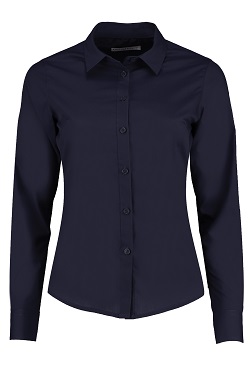 LADIES L/S SHIRT NAVY SIZE 20