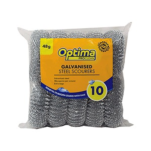 HEAVY DUTY 48G GALVANISED SCOURERS PK 10