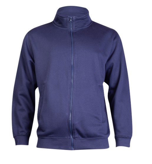 UC212 NAVY 2XL DELUXE UNISEX SWEAT JACKET
