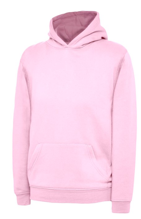 UC503  HOT PINK  7/8 YRS  300GSM CHILDRENS HOODED SWEATSHIRT
