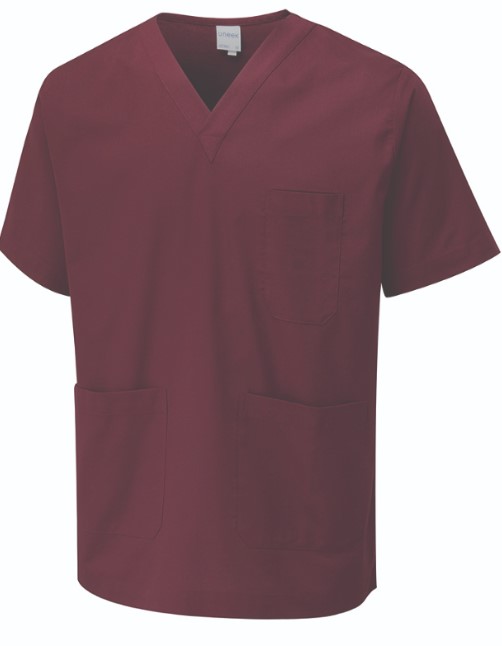 UC921 MAROON SMALL SCRUB TUNIC 