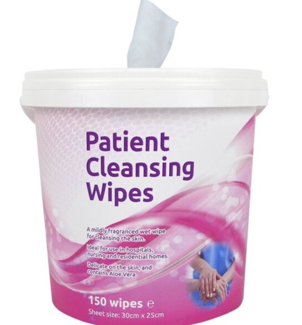 PATIENT CLEANSING WET WIPES 200 SHEET TUB