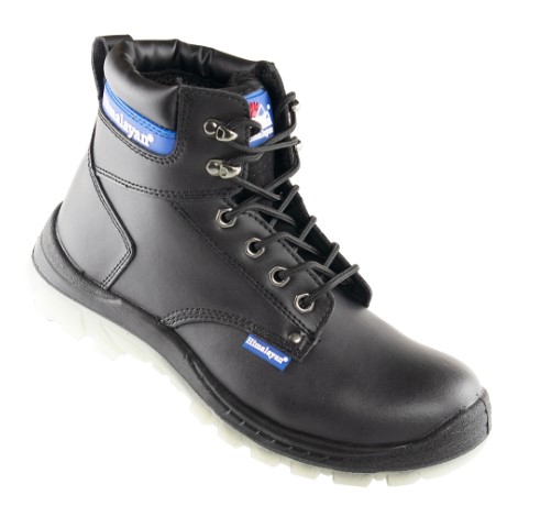 Black Leather Safety Boot Size 11