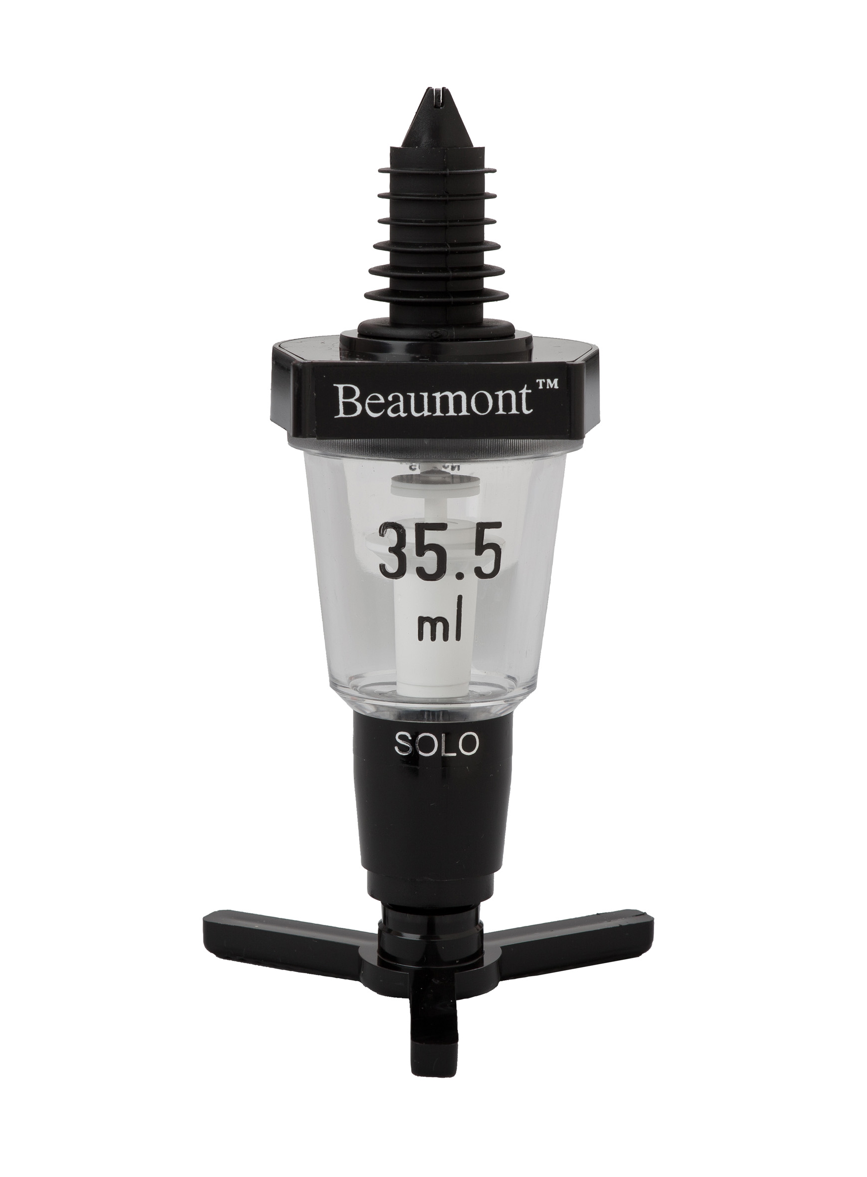 35.5ML BLACK SOLO SPIRIT MEASURE UNSTAMPED