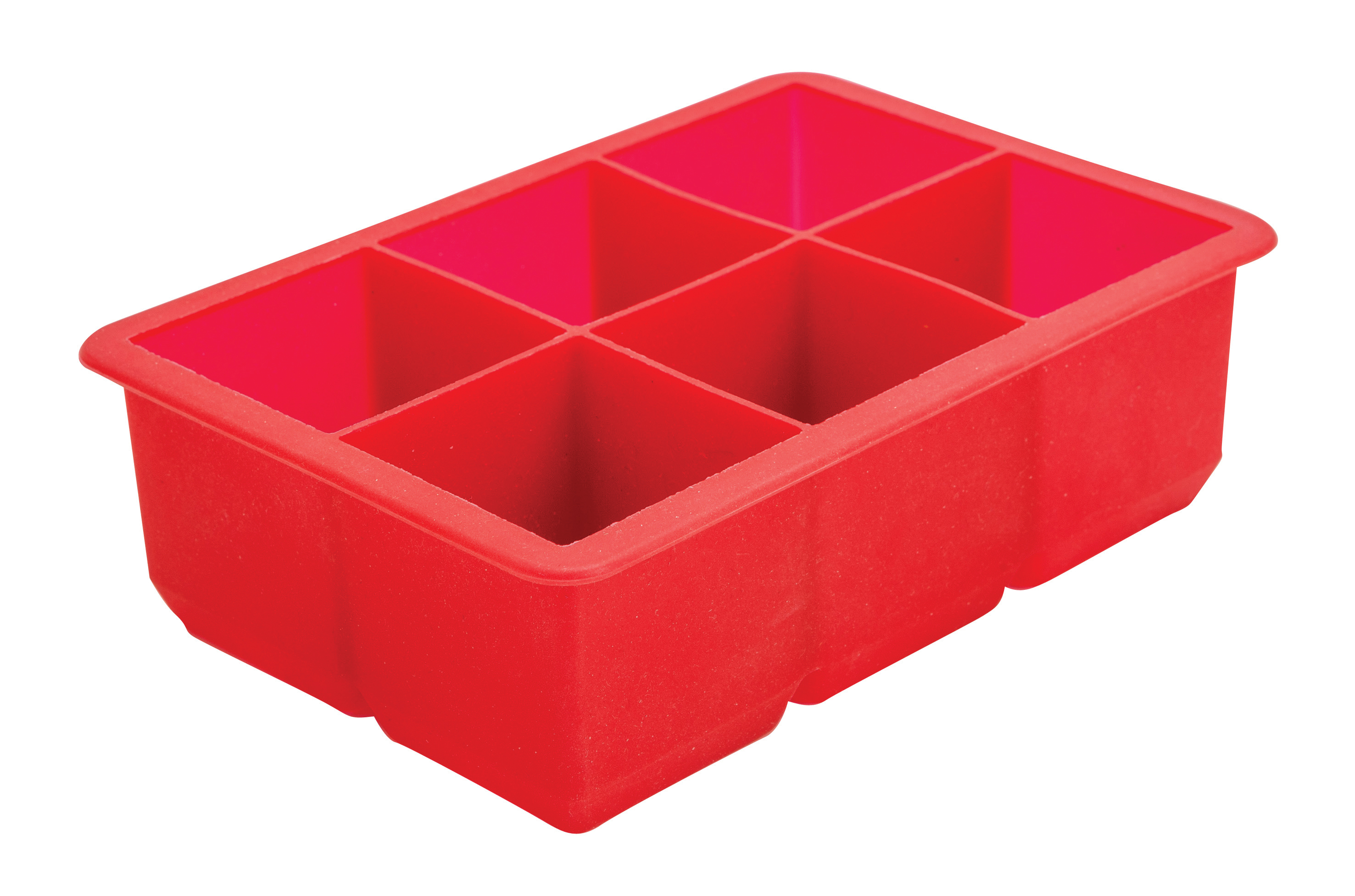 6 CAVITY SILICONE ICE CUBE MOULD 2""