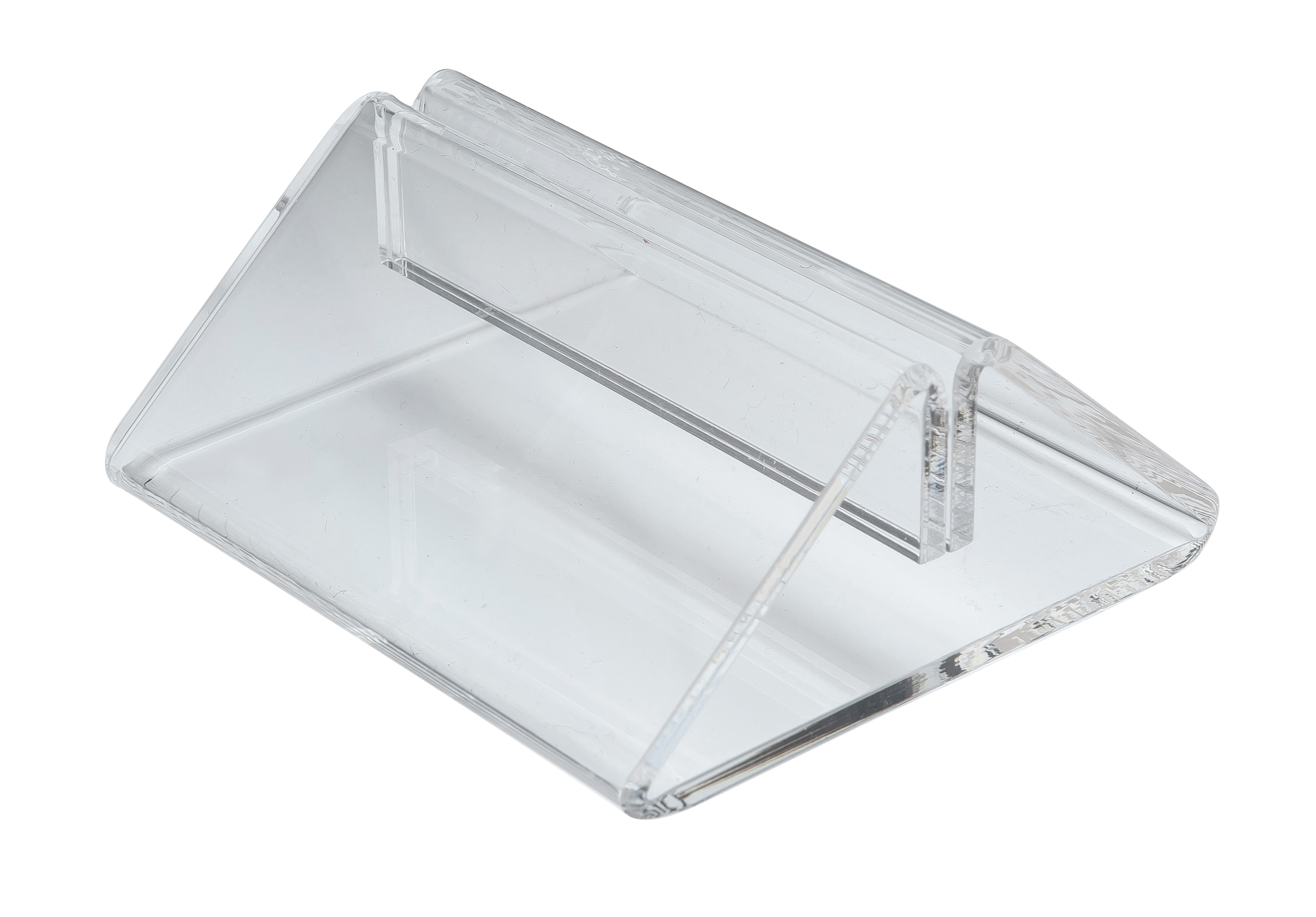 TENT MENU HOLDER CLEAR PERSPEX