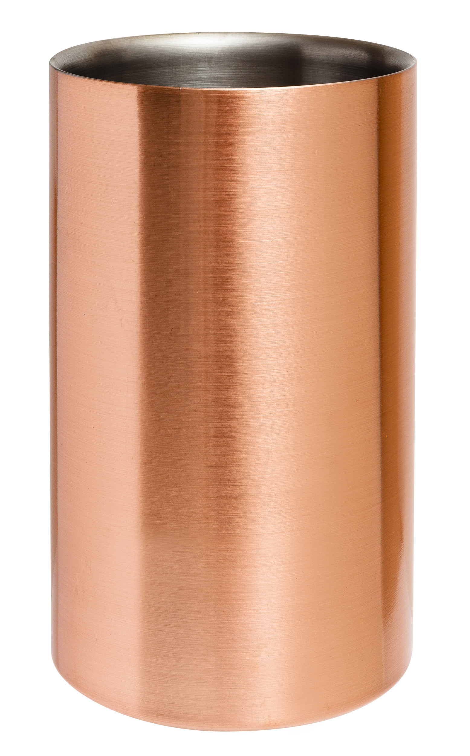 STAINLESS STEEL WINE COOLER COPPER PLATED