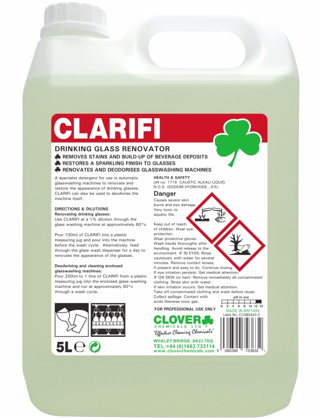 Clarifi Glass Renovator Liquid 5 Litre