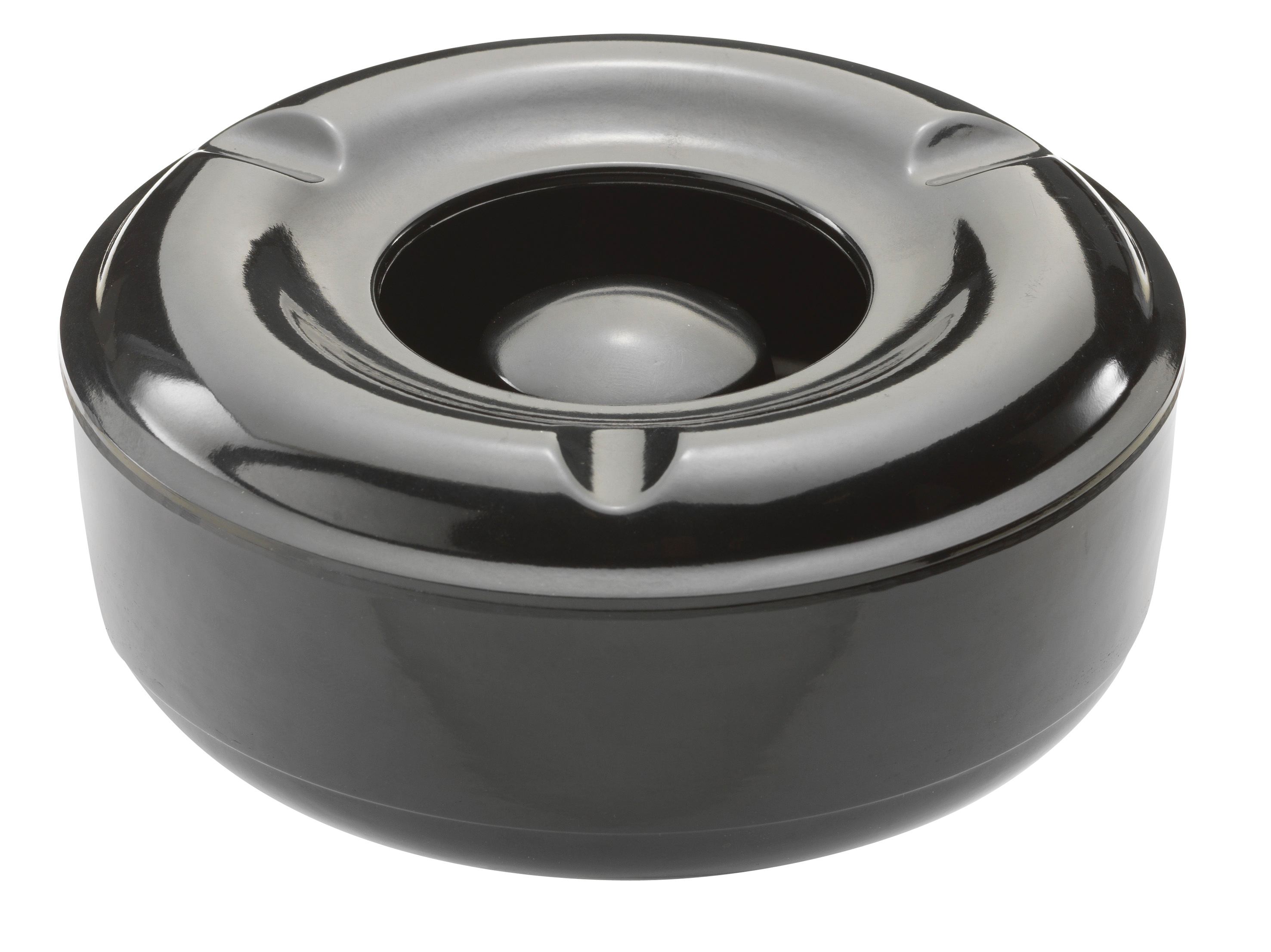 WINDPROOF MELAMINE ASHTRAY BLACK