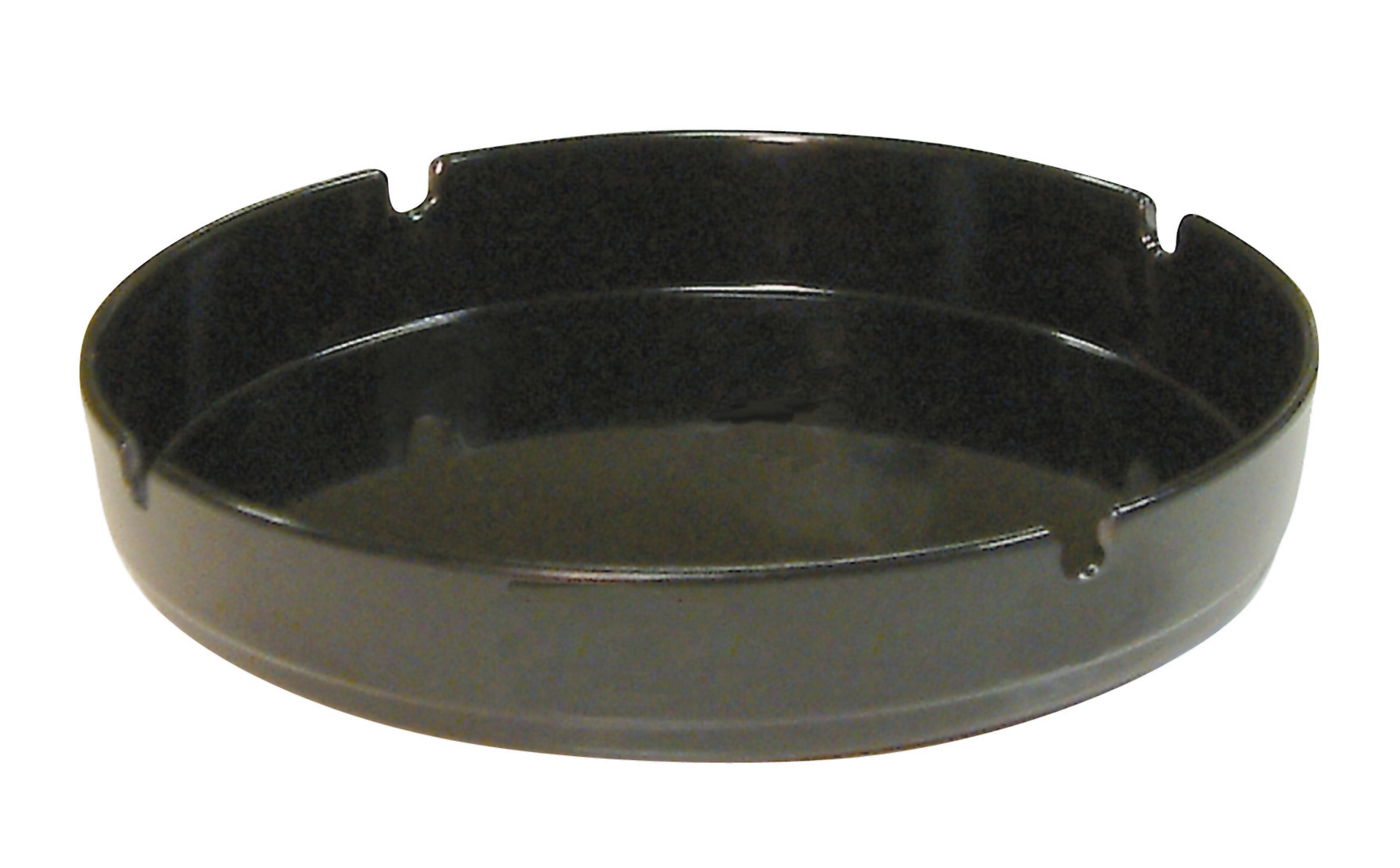 BLACK MELAMINE ASHTRAY (PACK OF 10)