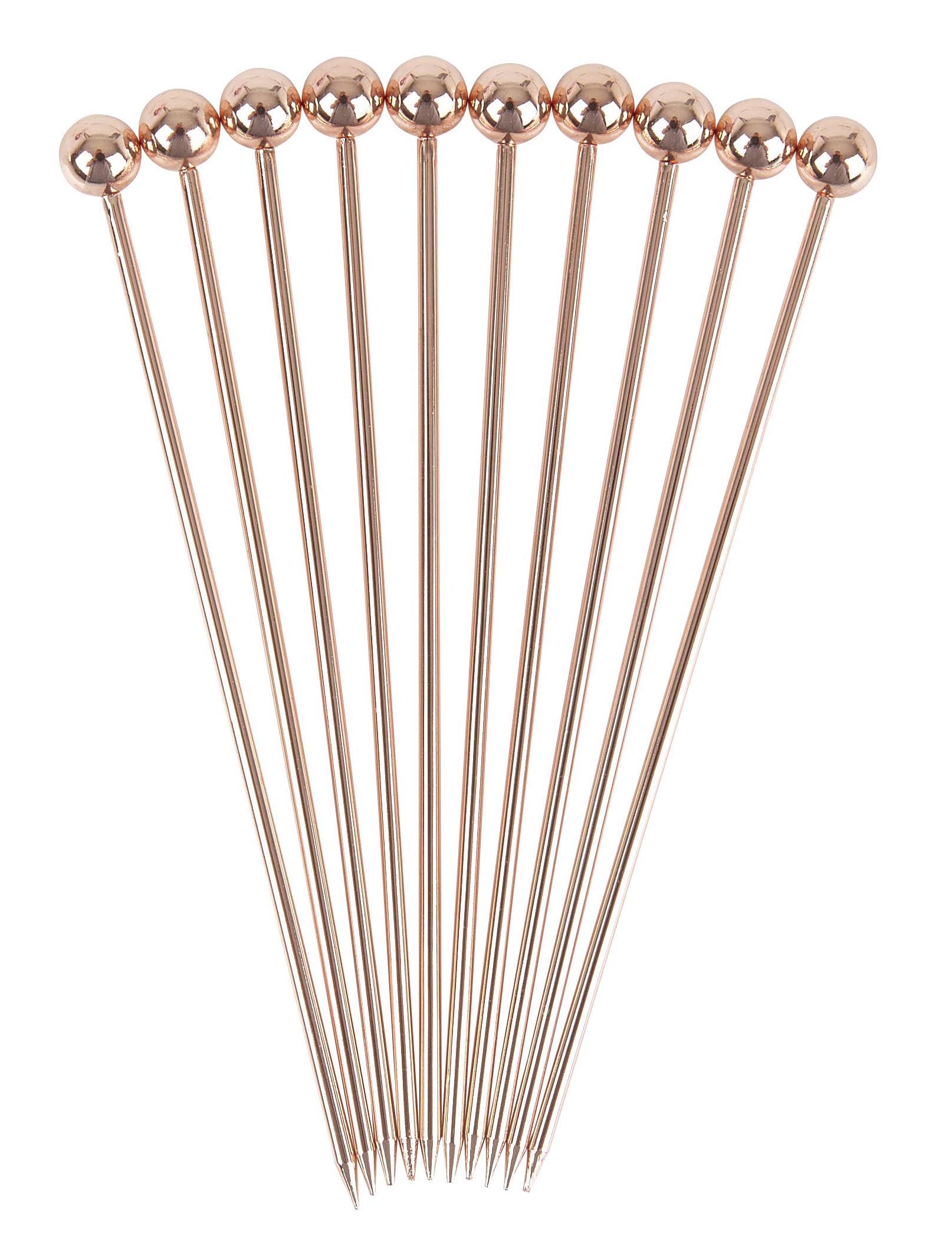 BALL GARNISH PICK COPPER PLATED (PACK OF 10)
