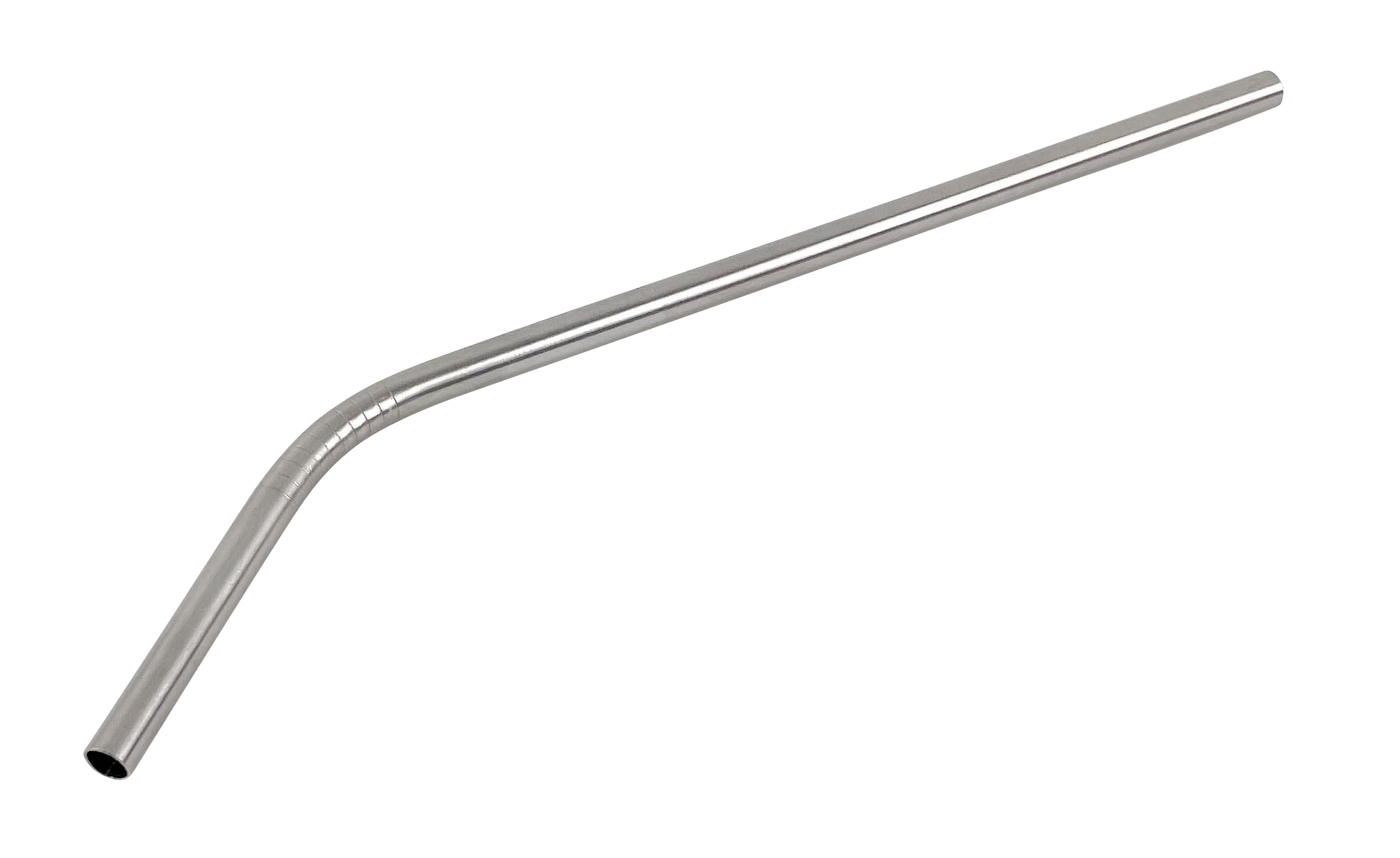 STAINLESS STEEL STRAWS CURVED 8.5"" (PACK OF 25)