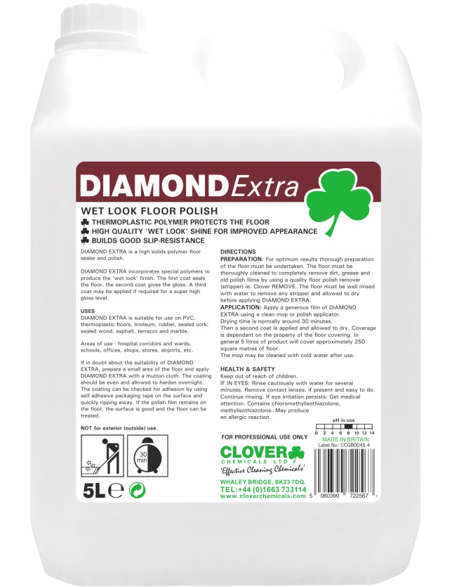 DIAMOND WET FLOOR POLISH REMOVER 5 LITRE