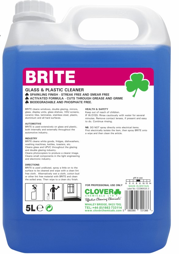 GLASS & MIRROR CLEANER 5 LITRE REFILL