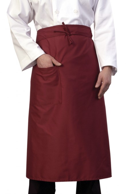 BAR APRON 36 CLARET