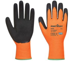 Hi Vis Grip Glove Latex Orange/Black Size XL