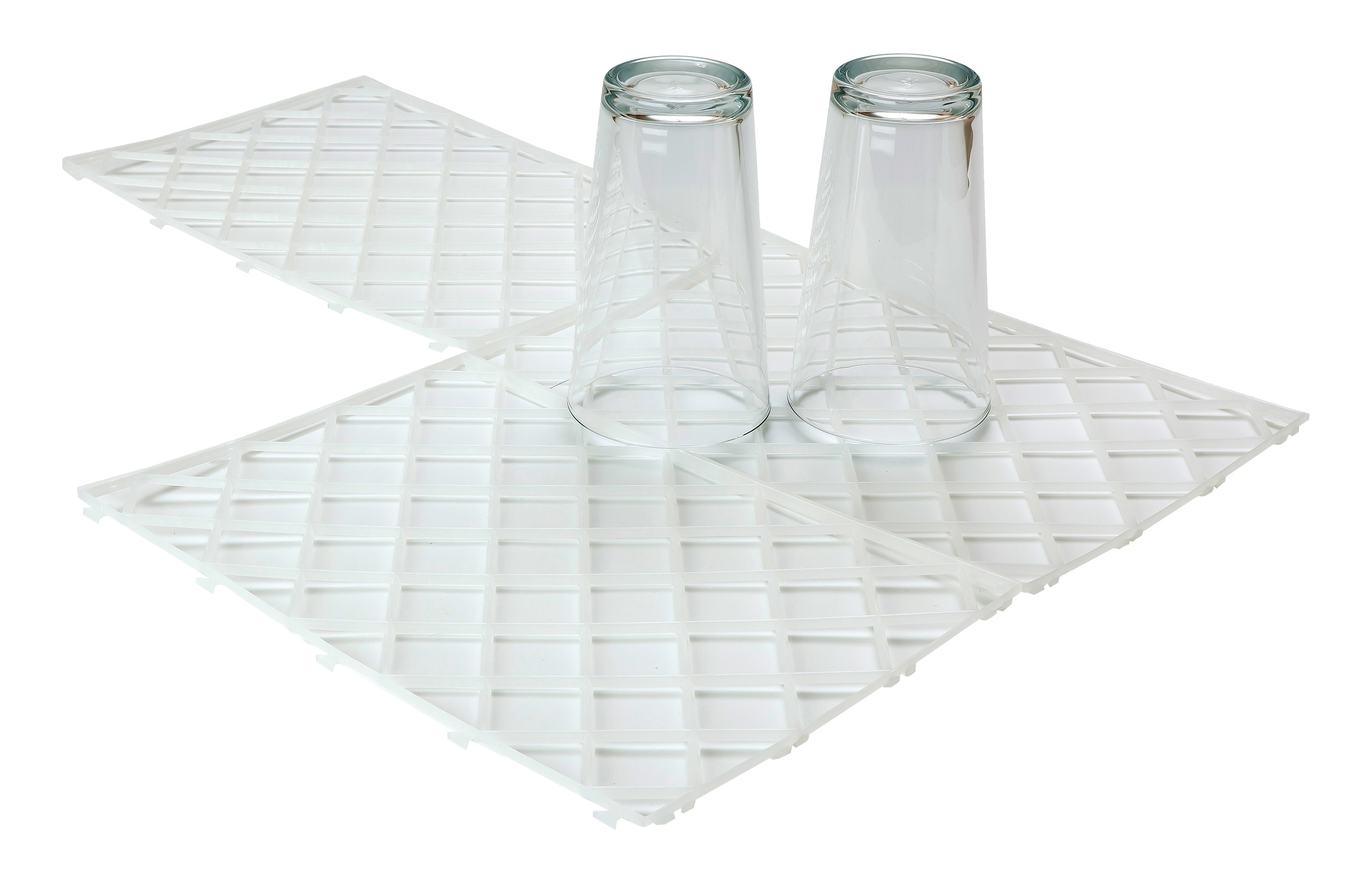 GLASS MATS WHITE (PACK OF 10)