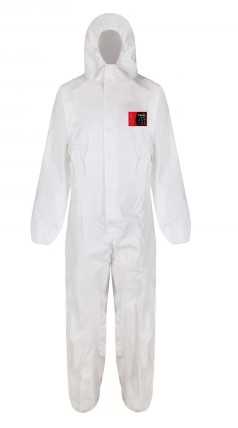White Disposable Type 5 and 6 Coverall Size XXL
