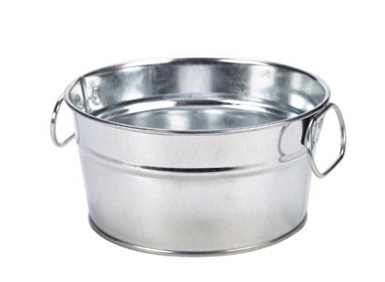 Galvanised Steel Serving Bucket 15 x 8cm PK 6