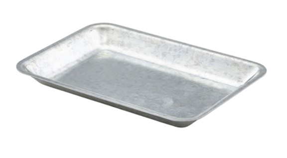 Galvanised Steel Tray 20x14x2cm
