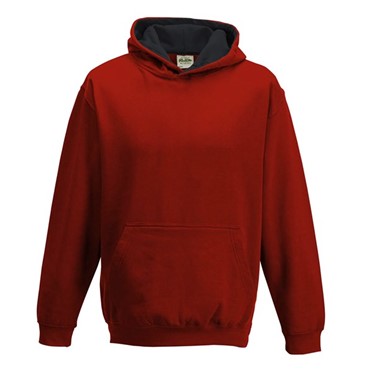 Kids Varsity Hoodie Red Size 9-11
