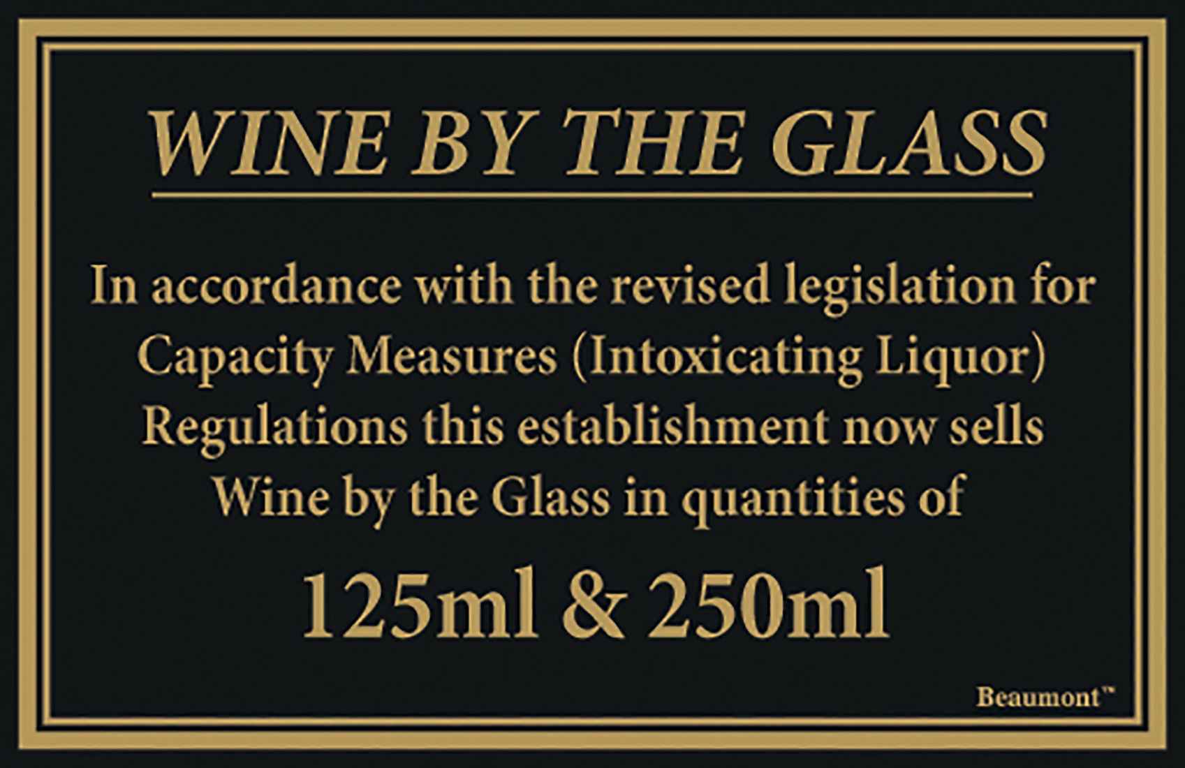 LAW SIGN WINE 125ML & 250ML