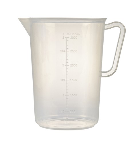 Polypropylene Measuring Jug 3L 23 x 17 x 23cm L x W x H Each