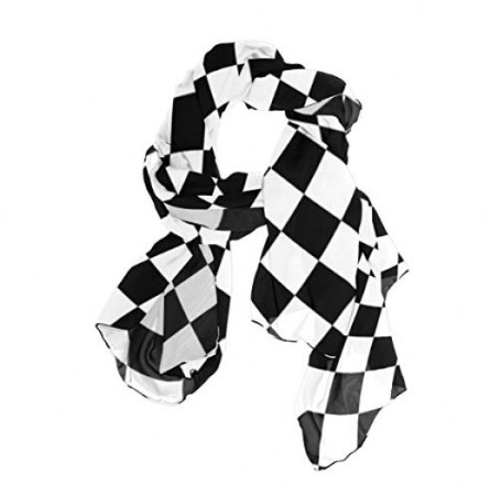 NECKERCHEIF LRG BLACK CHECK