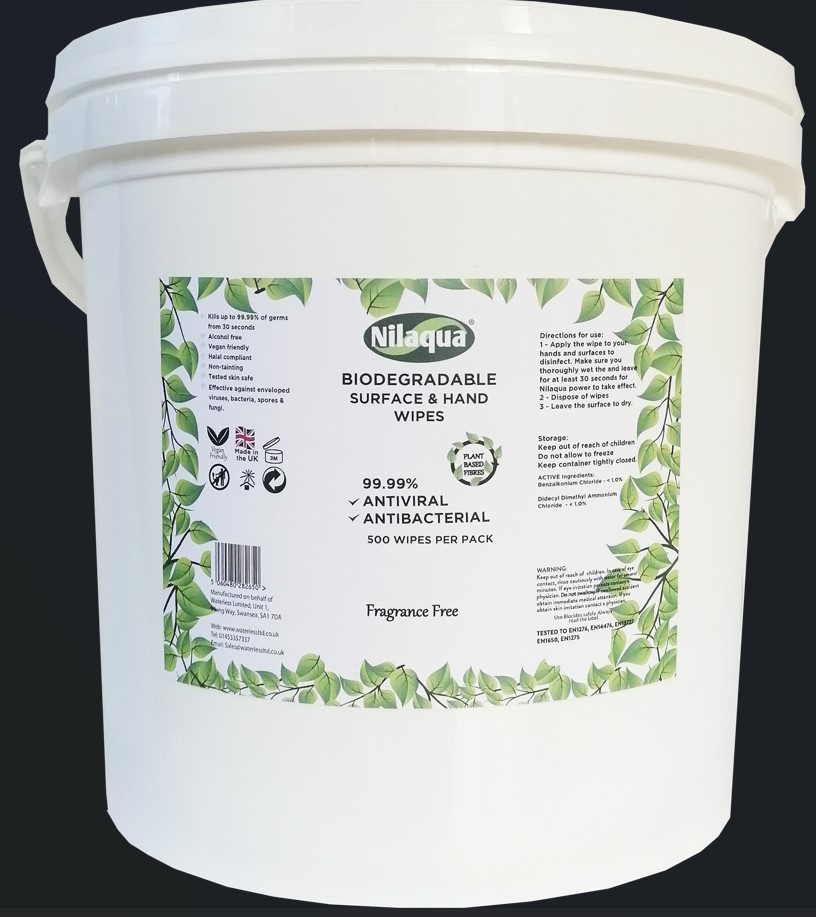 Hand And Surface Bio Wipes Tub PK 500