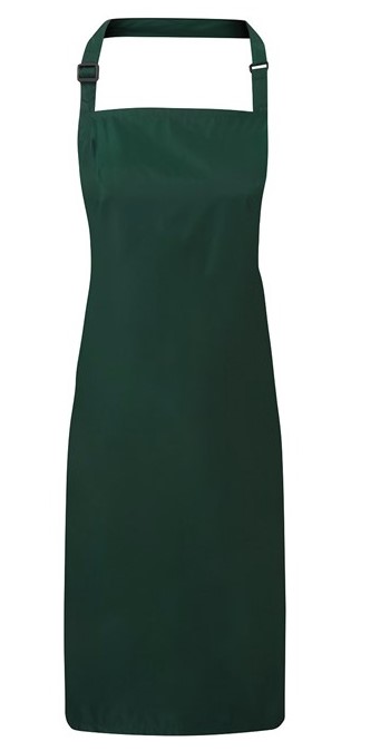 Waterproof Bib Apron Bottle Green