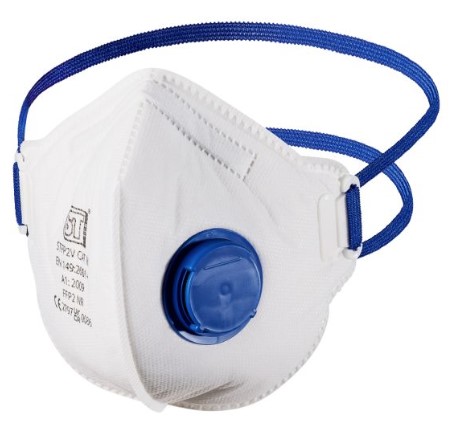 Fold Flat FFP2 Valved Mask PK 10