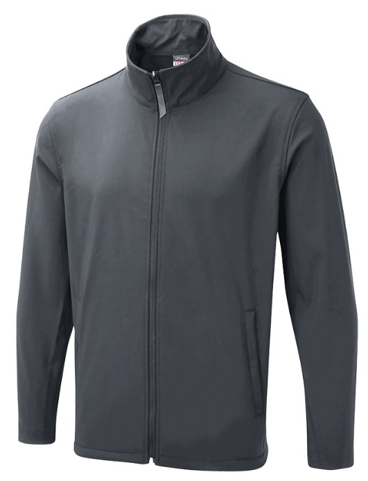 UXX10 LIGHT GREY MEDIUM PRINTABLE SOFT SHELL JACKET