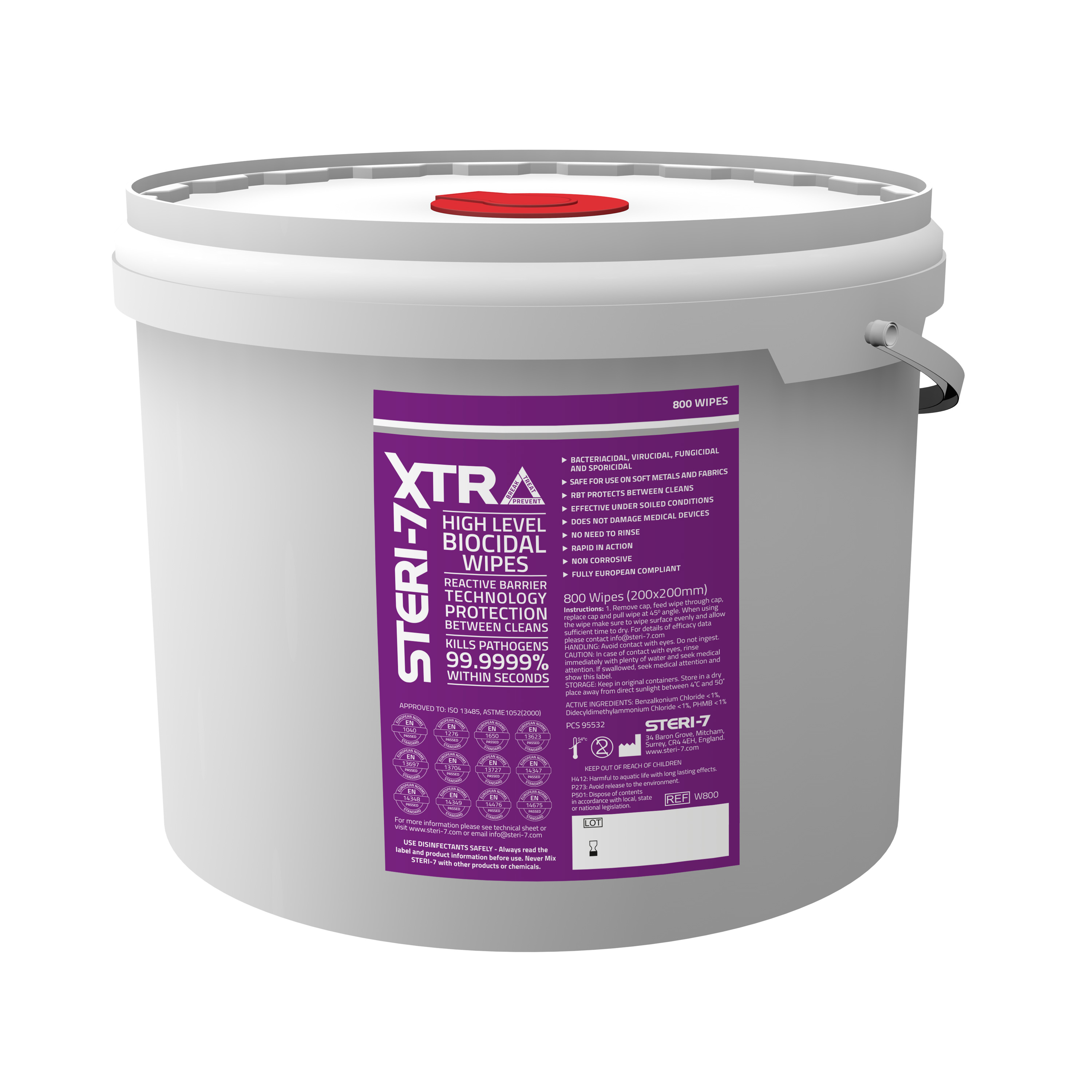 Steri-7 800 Tub wipes x 1