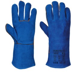 Welders Gauntlet Glove Blue Size XL