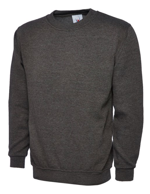 UC211 CHARCOAL  XS  LADIES DELUXE CREW