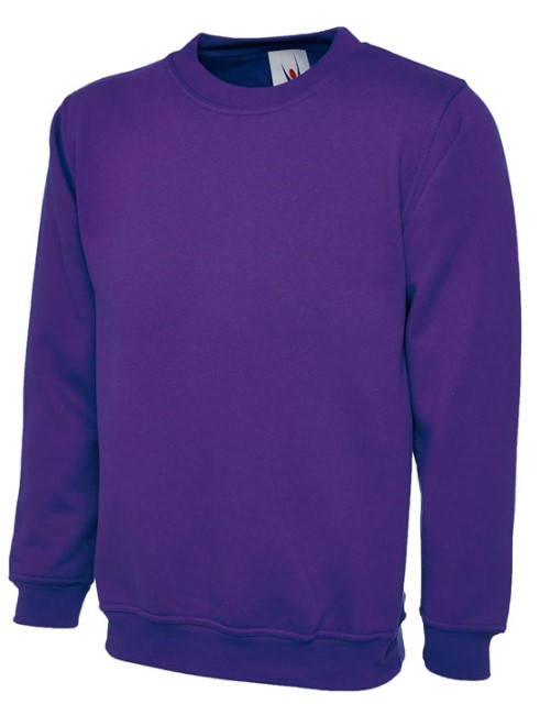 UC211 PURPLE XS LADIES DELUXE SWEATSHIRT
