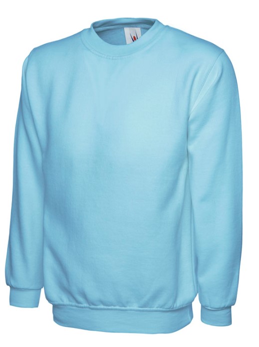 UC211 - SKY - XS - LADIES DELUXE CREW NE