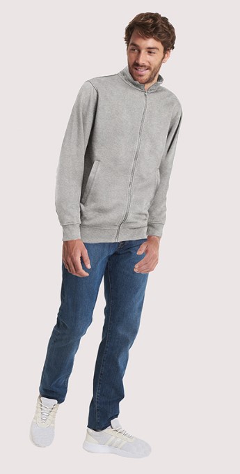 UC212 HEATHER GREY LARGE DELUXE UNISEX