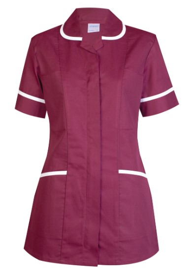 UC923 MAROON XS LADIES HEAVYWEIGHT TUNIC