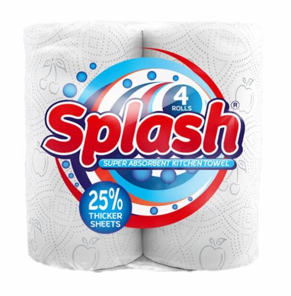 KITCHEN TOWELS WHITE (PACK OF 24 ROLLS)