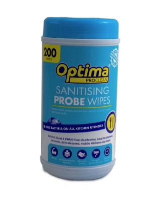 TEMPERATURE PROBE WIPES 200 SHEET TUB