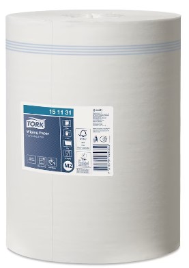 White 151131 Tork Wiping Paper  275M PK 6