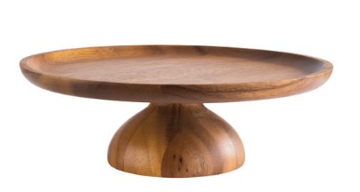Acacia Wood Cake Stand 24cm 